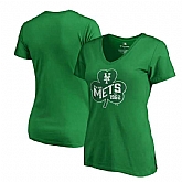 Women New York Mets Fanatics Branded Kelly Green Plus Sizes St. Patrick's Day Paddy's Pride T-Shirt,baseball caps,new era cap wholesale,wholesale hats